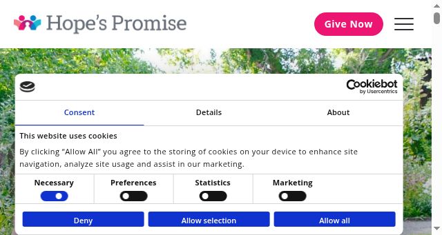 Screenshot of hopespromise.com