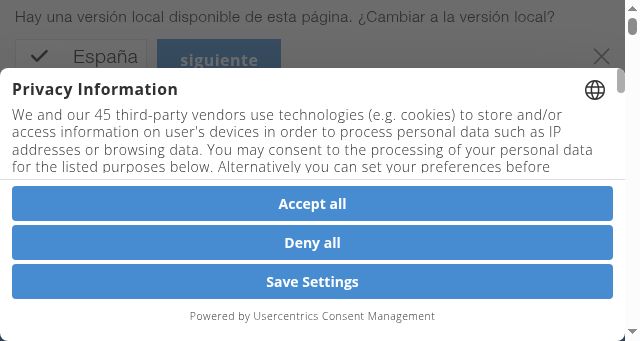 Screenshot of horiba.com