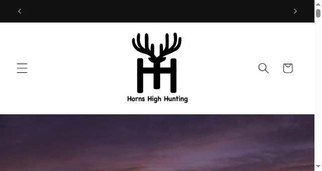 Screenshot of hornshighhunting.com