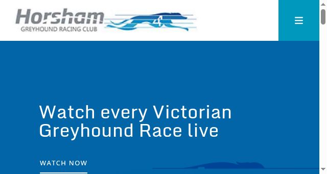 Screenshot of horshamgreyhounds.org.au
