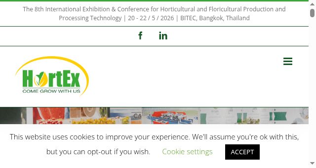 Screenshot of hortex-exhibitions.com
