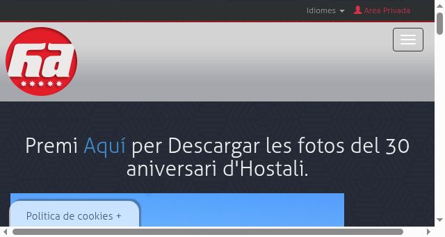 Screenshot of hostali.com