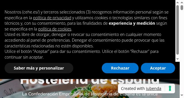 Screenshot of hosteleriadeespana.es