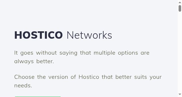 Screenshot of hostico.net