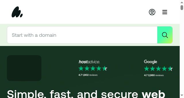 Screenshot of hosting.com
