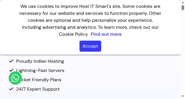 Screenshot of hostitsmart.com
