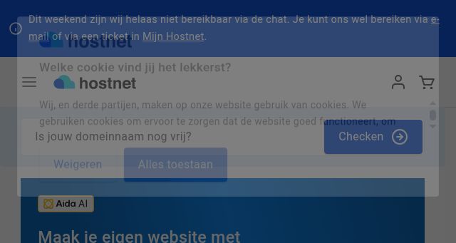 Screenshot of hostnet.nl