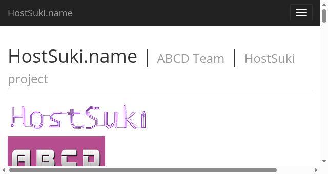 Screenshot of hostsuki.name