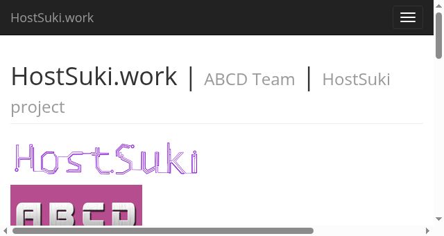 Screenshot of hostsuki.work