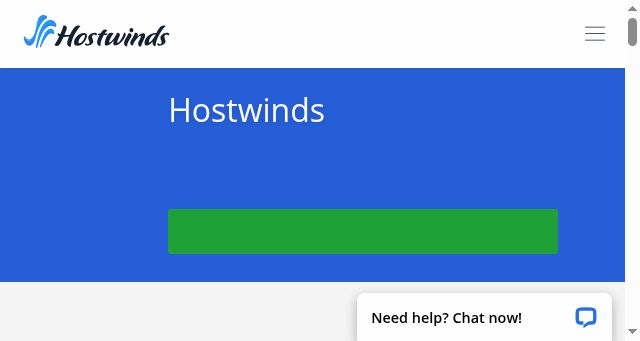 Screenshot of hostwinds.cn