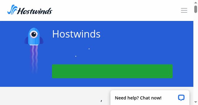 Screenshot of hostwinds.kr
