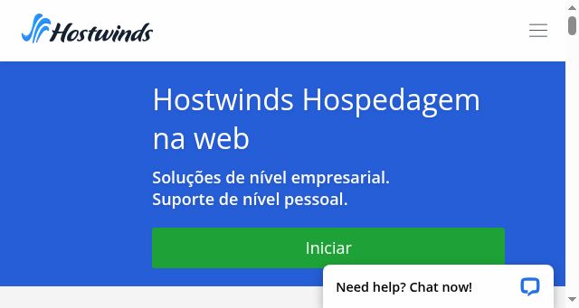 Screenshot of hostwinds.pt