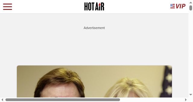 Screenshot of hotair.com