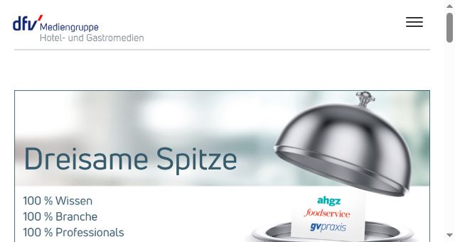 Screenshot of hotel-gastromedien.de