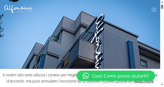 Screenshot of hotelalfonsina.it