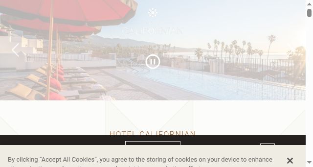 Screenshot of hotelcalifornian.com