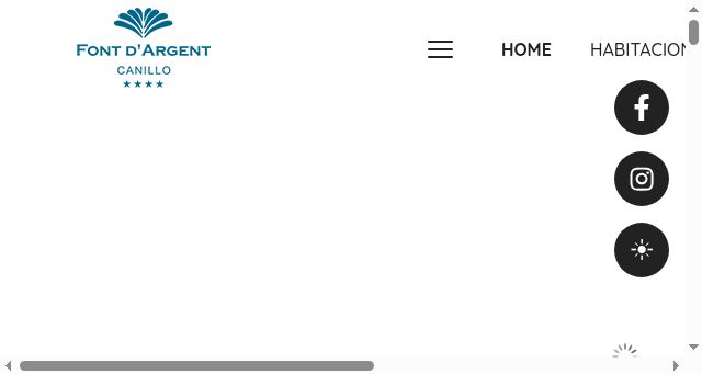 Screenshot of hotelfontdargentcanillo.com