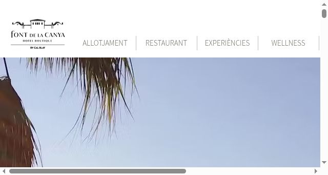 Screenshot of hotelfontdelacanya.com