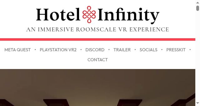 Screenshot of hotelinfinityvr.com