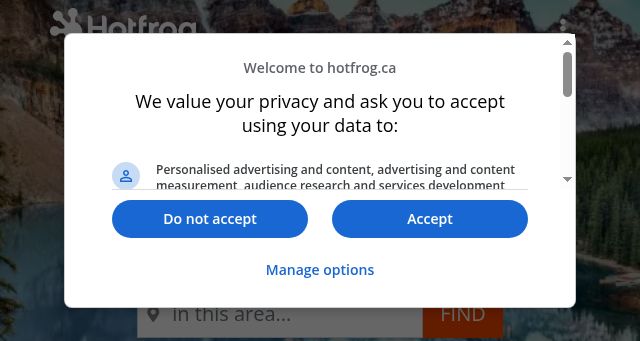 Screenshot of hotfrog.ca