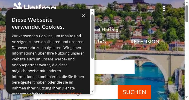 Screenshot of hotfrog.ch