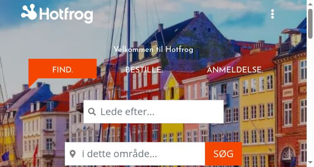 Screenshot of hotfrog.dk
