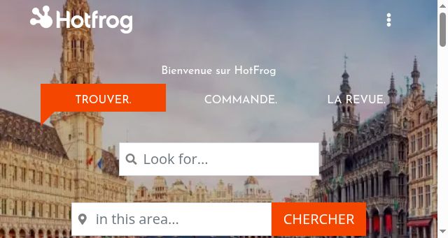 Screenshot of hotfrogbe.be