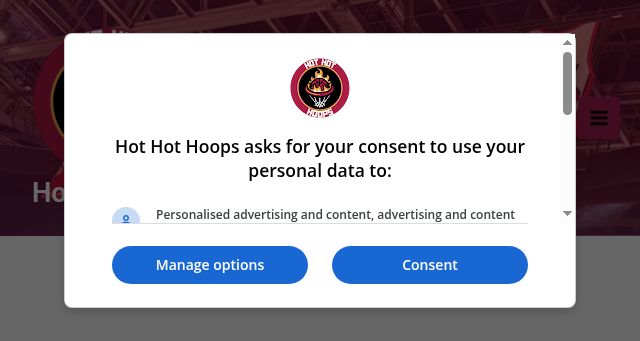 Screenshot of hothothoops.com