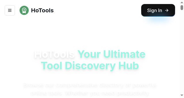 Screenshot of hotools.com