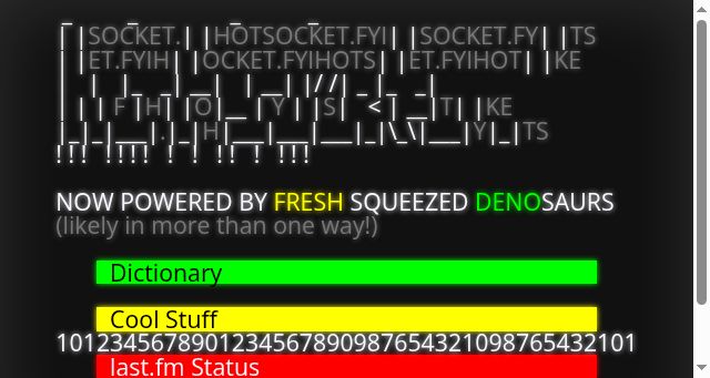 Screenshot of hotsocket.fyi
