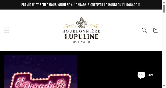 Screenshot of houblonlupuline.com