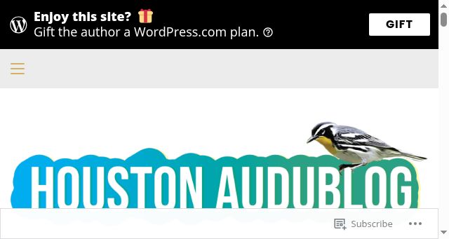 Screenshot of houstonaudublog.org