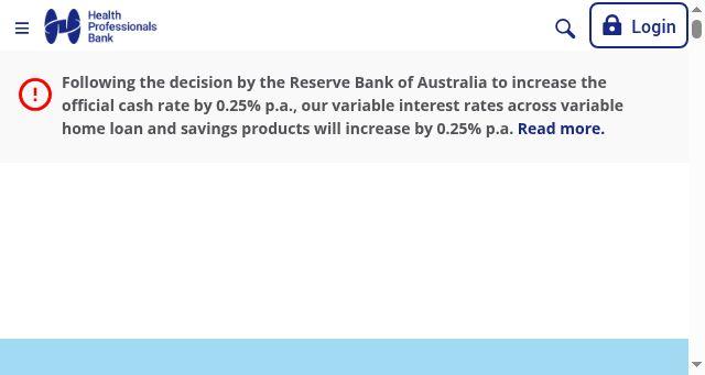 Screenshot of hpbank.com.au
