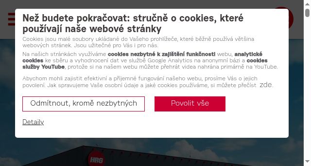 Screenshot of hrg.cz