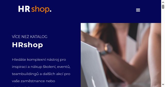 Screenshot of hrshop.cz