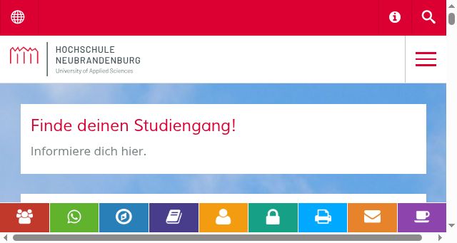 Screenshot of hs-nb.de