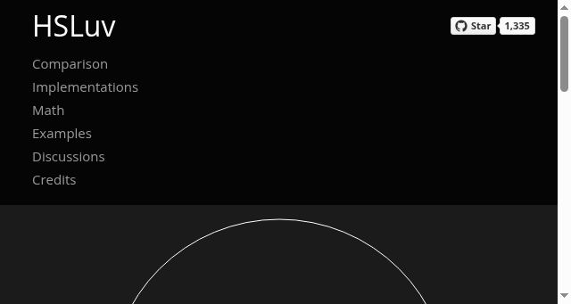 Screenshot of hsluv.org