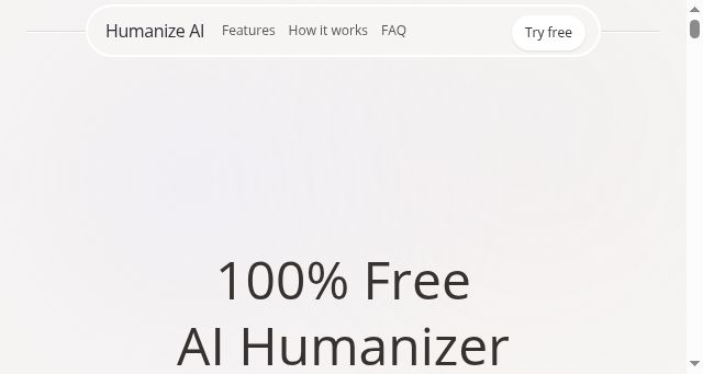Screenshot of humanizeai.tech