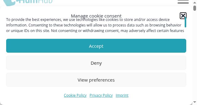 Screenshot of humhub.com