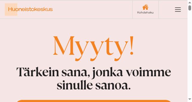 Screenshot of huoneistokeskus.fi