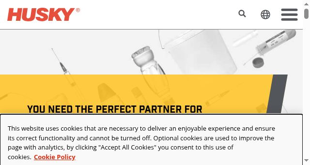 Screenshot of husky.co