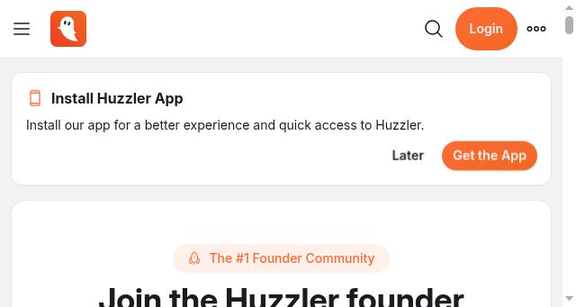 Screenshot of huzzler.so