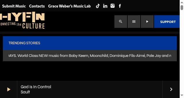 Screenshot of hyfin.org