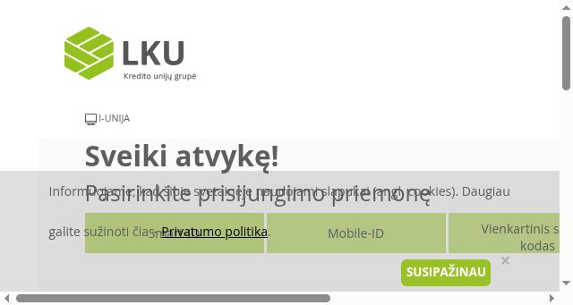 Screenshot of i-unija.lt