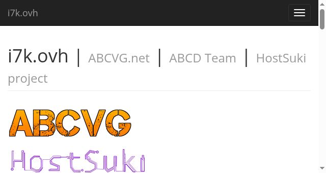 Screenshot of i7k.ovh