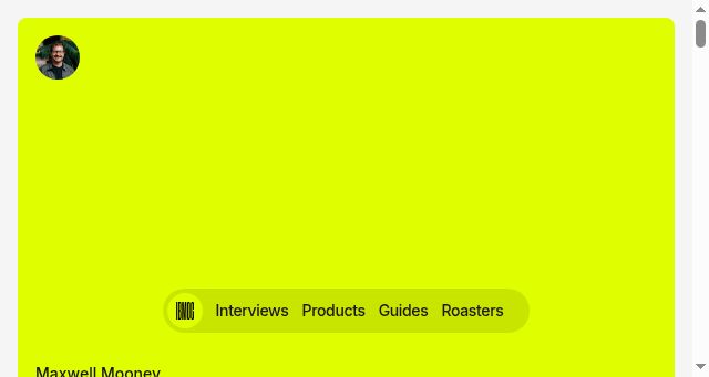 Screenshot of ibrewmyown.coffee