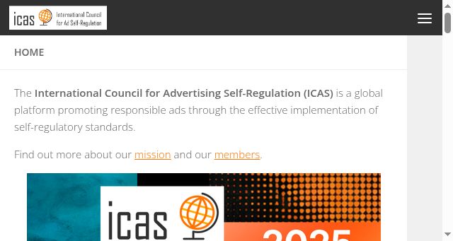 Screenshot of icas.global