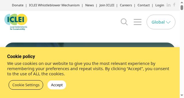 Screenshot of iclei.org