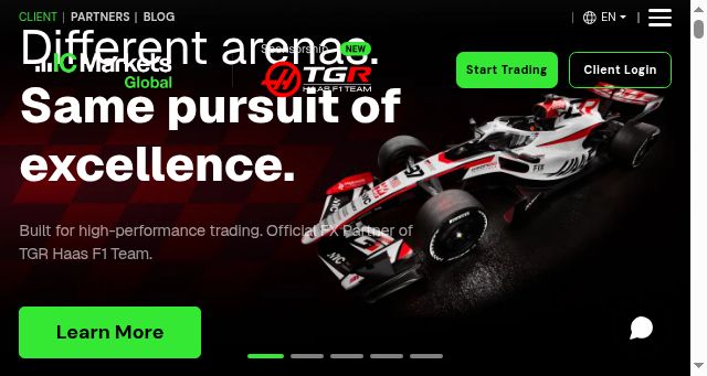 Screenshot of icmarkets.com