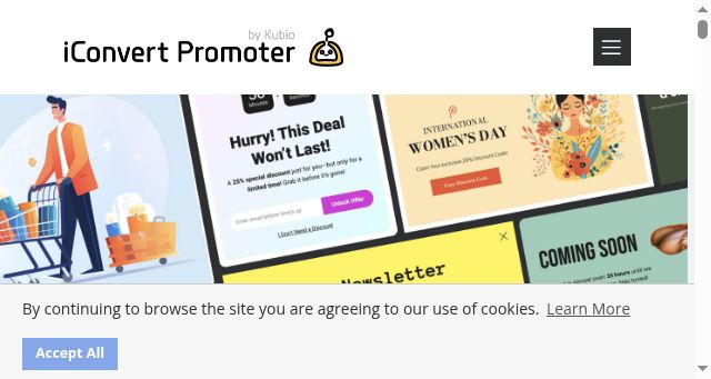 Screenshot of iconvertpromoter.com